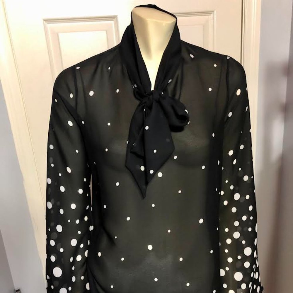 Polka dot blouse
